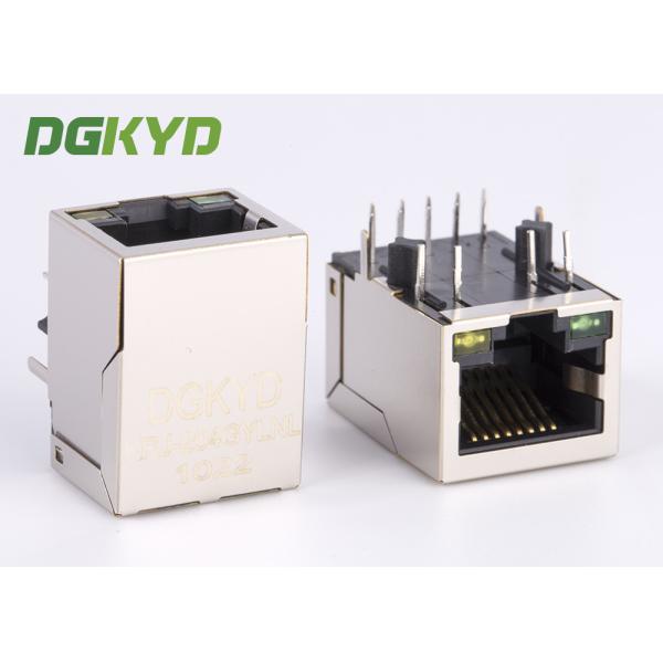 Single Port RJ45 With Integrated Magnetics Modular Jack 1000 Base G/Y LED