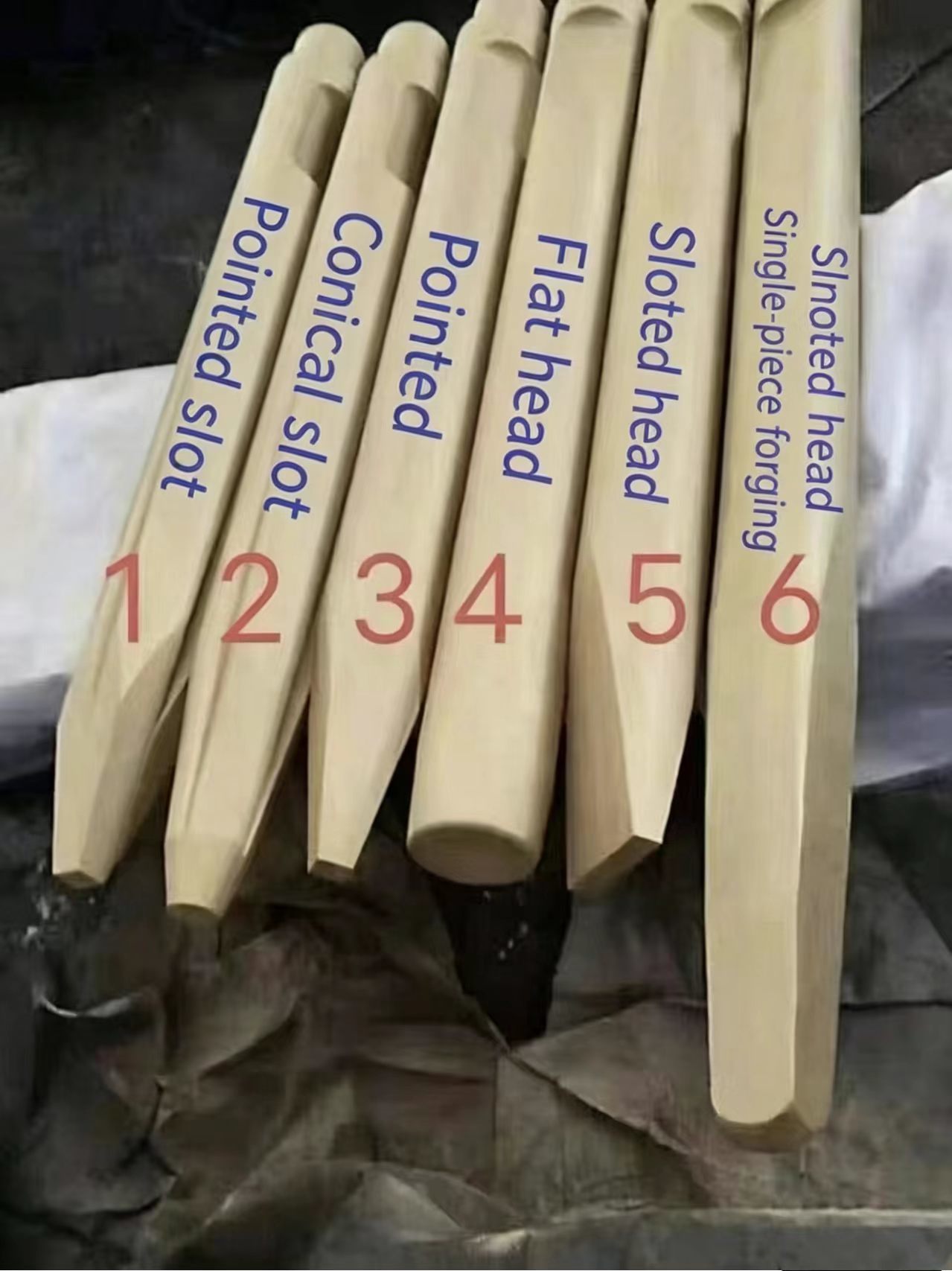SB131 Square Hydraulic Rock Breaker Chisel 165mm for Excavator