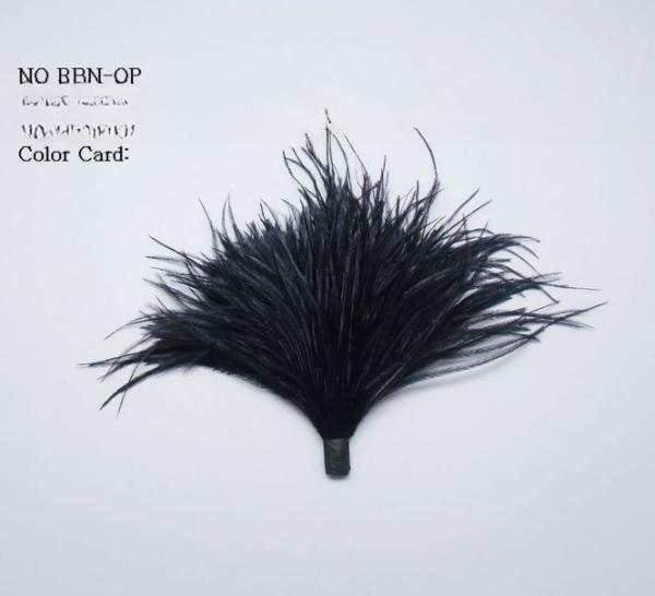 6*10 cm de pele de avestruz tingida para design de moda