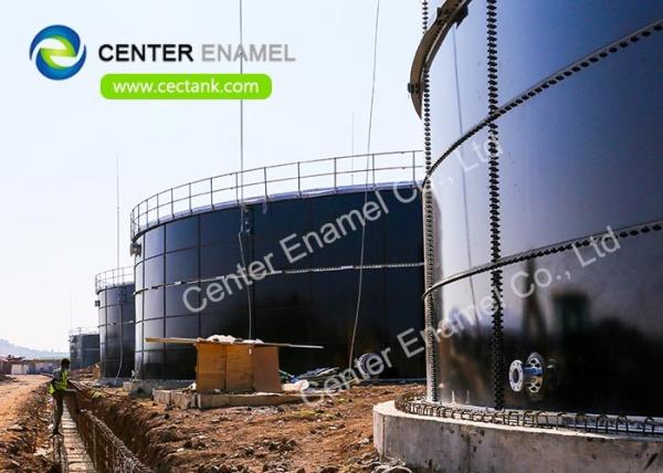 30000 galões de tanques líquidos industriais de aço alinhados vidro para a planta de tratamento de águas residuais