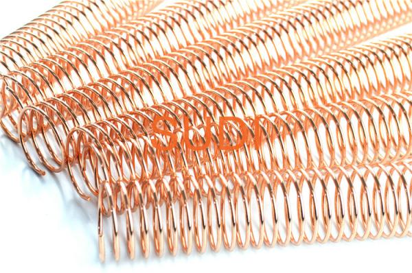 48MM 12 Pitch 4:1 Metal Coil Bound Spine Gold Plated Material