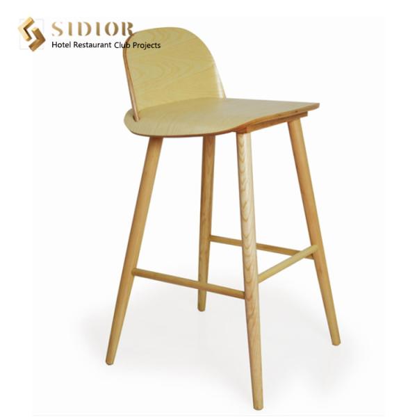 Hotel Bar Chair, Club Bar Stool, Restaurant High Chair, Stool Chair, Solid Wood Finished