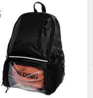 Mochila de basquete preta personalizada com compartimento para bolas