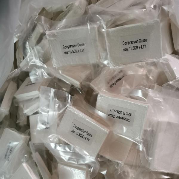 Z-Fold Compressed Gauze trauma  IFAK kit supplies sterile Hemostatic compression Gauze manufacturer