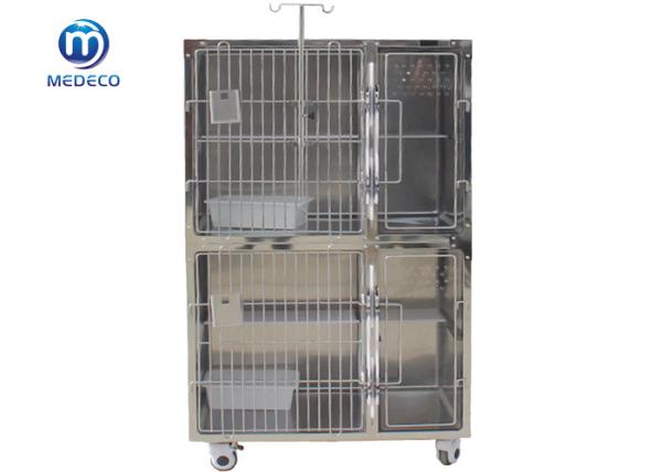 Stainless Steel High-Grade Pet Cat Cage With Middle High-Strength Acrylic Plate Design