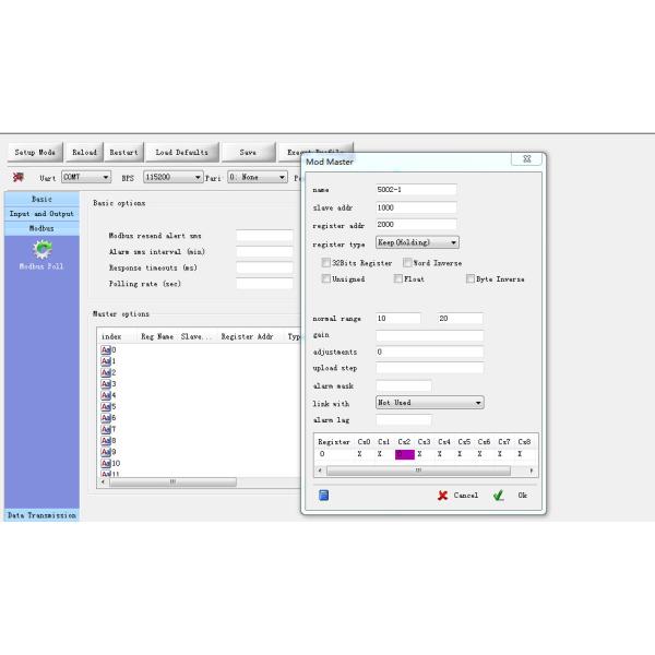GSM GPRS rs232/rs485 Ethernet Modbus