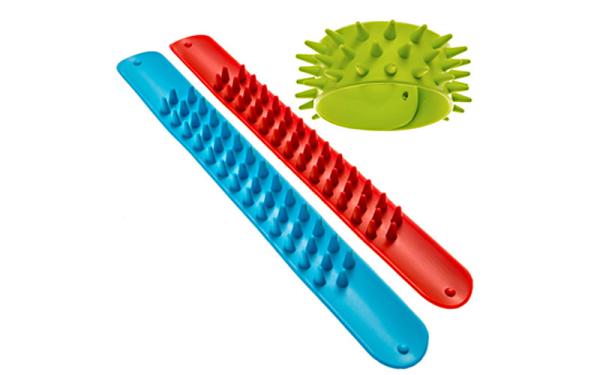 Colorful Printing Silicone Slap Wristband Non Toxic Materials For Children Toys