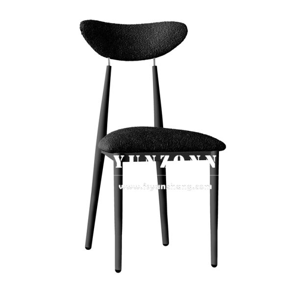 French Style Modern Cream White Indoor Leather Dining Room Chair for Wedding Hotel Cafe Restaurant