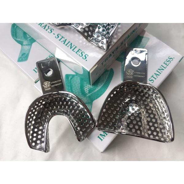 Autoclavable Rim Lock Impression Trays , Impression Trays In Dentistry Perforated Size #7