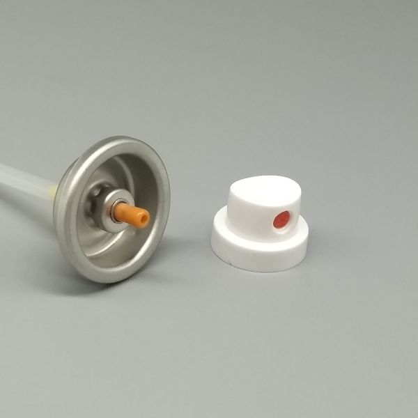 Gentle and Wide-Angle Aerosol Spray Air Freshener Valve for Fabric and Upholstery Refreshing Products with Non-Staining Formulation.