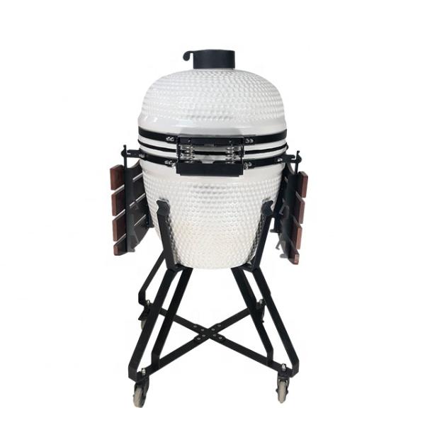 KIMSTONE 21 Inch Homeused Barbeque Grill Outdoor Kitchen Charcoal Ceramic Kamado Griller