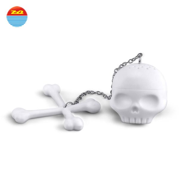 Environmental protection materials Skull shape silicone Tea Infuser for drinking tea