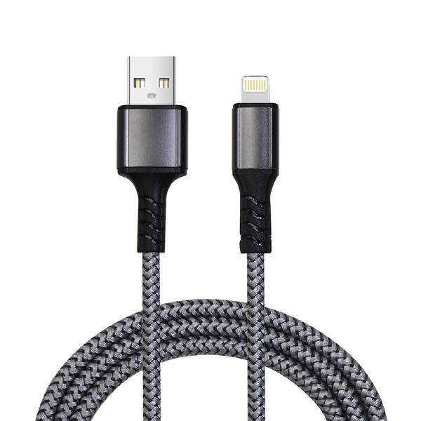 2025 Heavy Duty Aluminum 3-Way Charger Cable Tangle-Free Braided Design 1m C-C20V3A 60W max/C-L 9V3A 27W max
