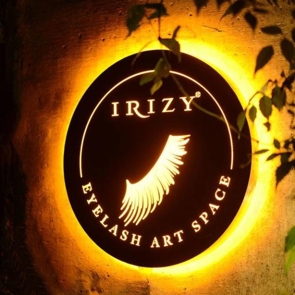 Stainless Steel Hanging Lightbox Sign 100-240V Wall Mounted Hollow Out