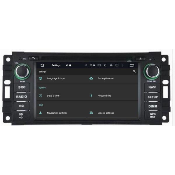 Ouchuangbo car radio multi media android 8.0 for Chrysler Gran Voyager del 2010 with mirror linksteering wheel control