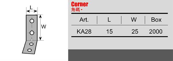Modern Design Zinc Plating Steel L-shaped Shelf Brackets for Furniture Joint Support