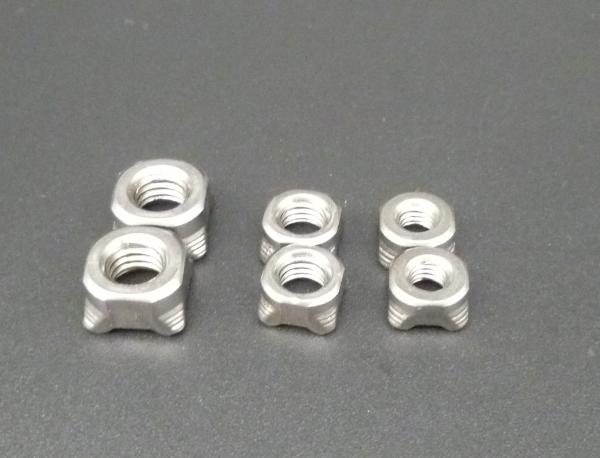 M6*1.0 Carbon Steel DIN 928 Square Weld Nut,Plain surface,Grade 8