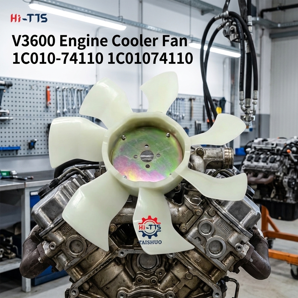 Construction Machinery Cooling Fan Blade 12 Blades OE 46678140 Fit PT220 SD100 SD110 Diesel Engine Replacement Parts
