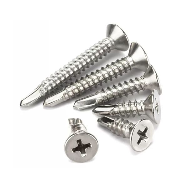 DIN7504P Zinc Plated Countersunk Head Self Drilling Screw for Metal-to-Metal Fastening