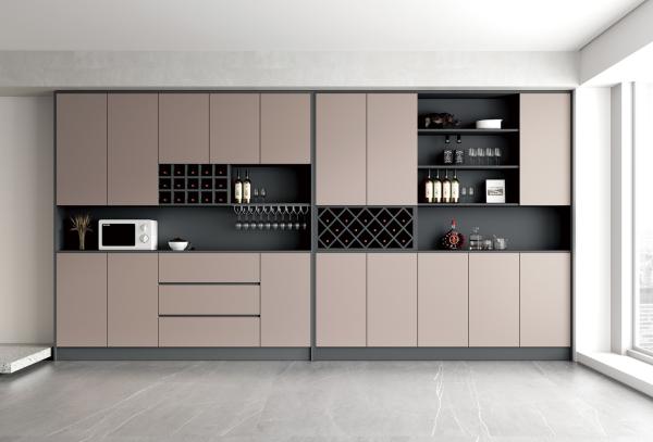 Modern Italian Nordic Wooden Wine Cabinet Design Glass Bar Living Room Furniture Wine Cooler
