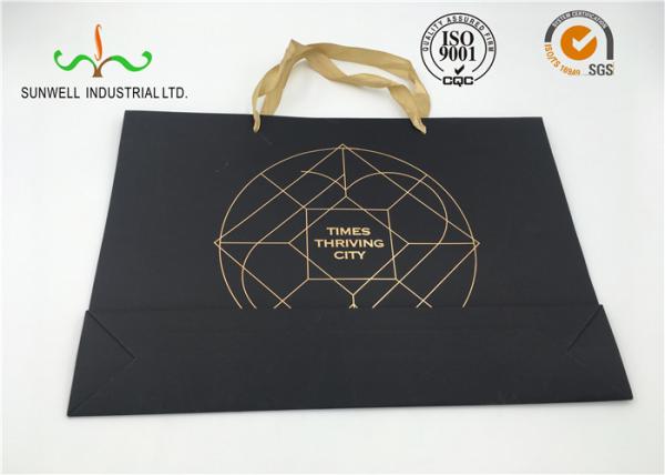 Hand Length Handle Cardboard Shopping Bags Industrial Use FSC Certified