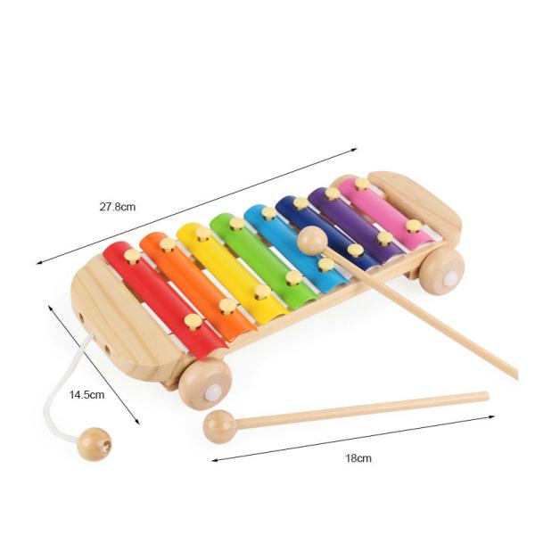 Musical de madera del niño unisex juega el xilófono de madera del bebé