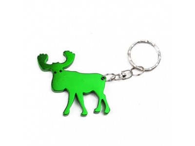 Animal Aluminum Wild Boar Keychain Cheap promotion gift, anodized color Saxophone shape keychain bottle opener