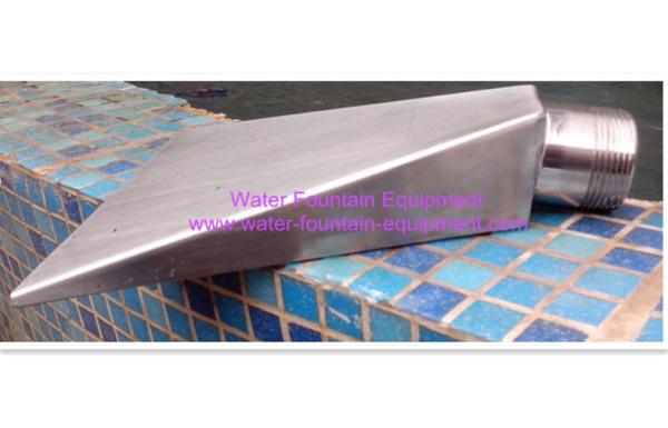 Long Fan Water Fountain Nozzles Outdoor Water Fountains Fully SS304