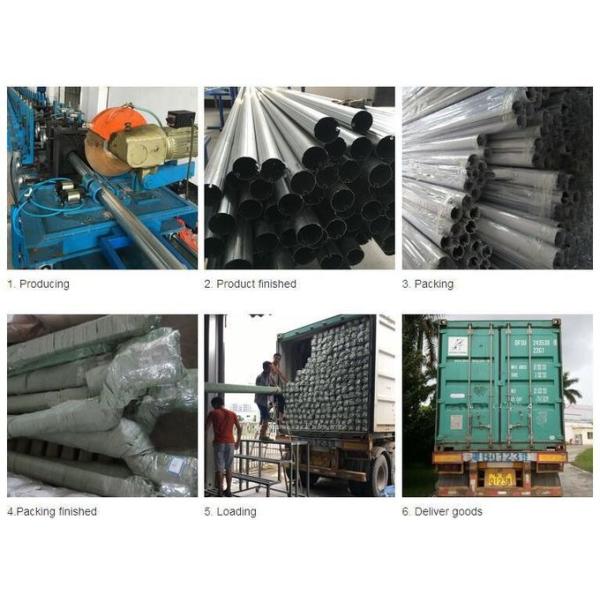 70 мм оцинкованная беззаботная тентовая трубка стальная тентовая роликовая трубка сборка