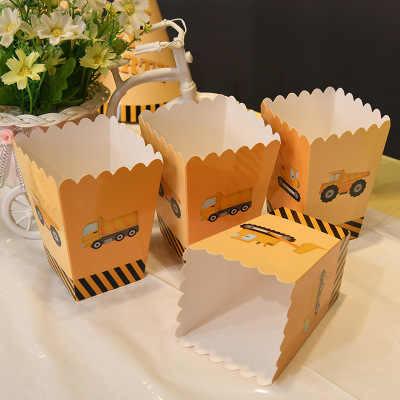 Engineering Car Children'S Birthday Party Tableware Set 8 People Party Paper Cup Paper Plate Birthday Party Decoration