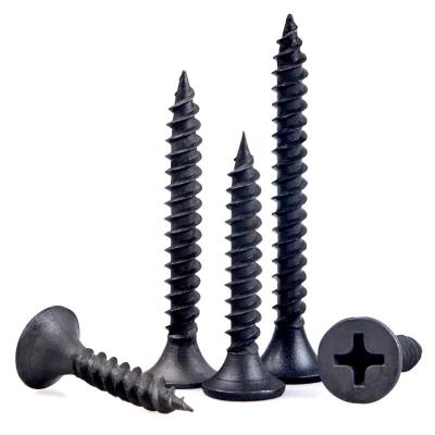 o Drywall de batida fosfatado preto do auto de 25mm parafusa a linha fina com cabeça #2 Phillips Drive do cornetim