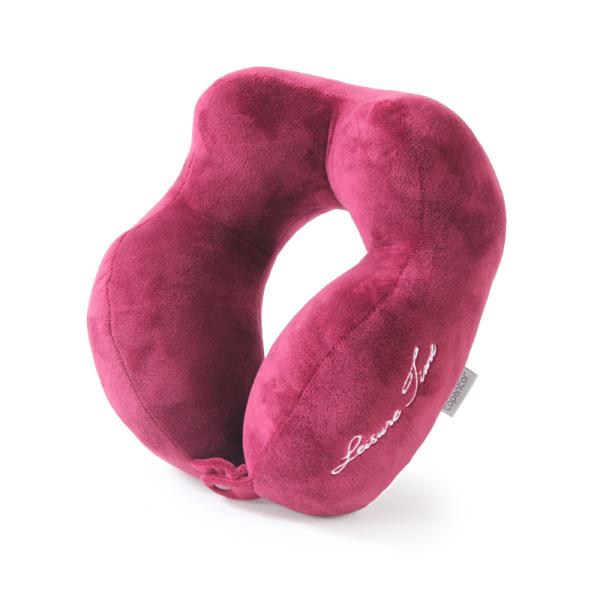 Soft U Shape Travel Pillow With Adjustable Strap 32x35cm Small Waterproof Cushion