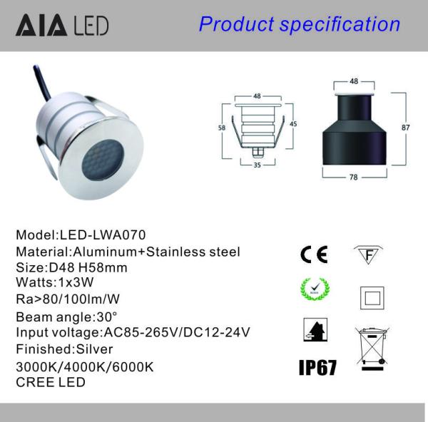 IP67 Waterproof Anti-Glare led underground lamp &LED underground light& exterior led buried light