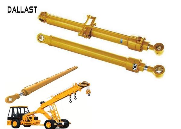 Double Acting Welded Dump Trailer Hydraulic Cylinder Medium Pressure HRC 45-55 Hardness