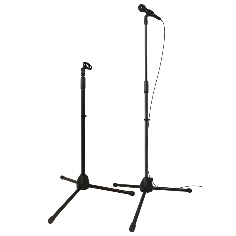 Floor Tripod Microphone Stand Foldable Mic Stand For Singing Streaming Recording