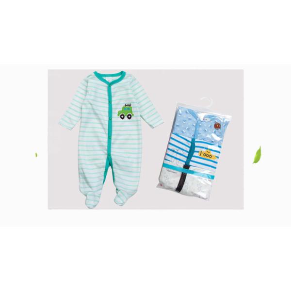 Top quality soft cotton print baby onesie footed romper wholesale