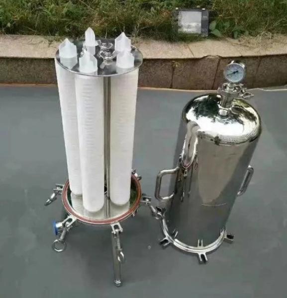 Industrial Stainless Steel Multi Cartridge Filter Housing For Water Treatment
