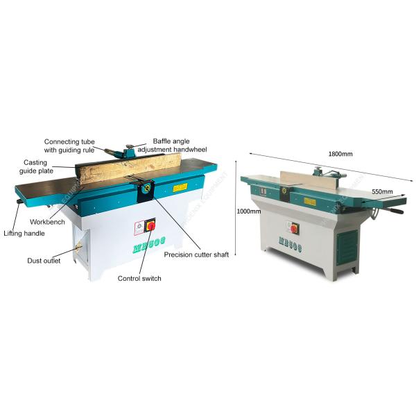 Industrial Wood Board Solid Woodworking 2500mm Long Table Wood Surface Planer Machine