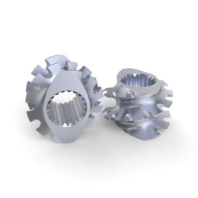 316L SEM Screw Element Twin Screw Parts Spline Connection For Plastic Rubber Production