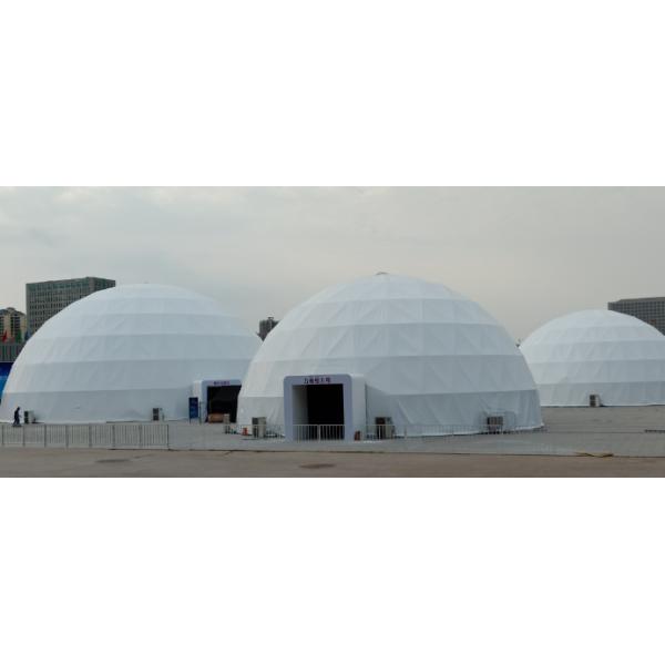 Outdoor Big White Marquee Circus Dome Roof Double Decker Tent On For Wedding