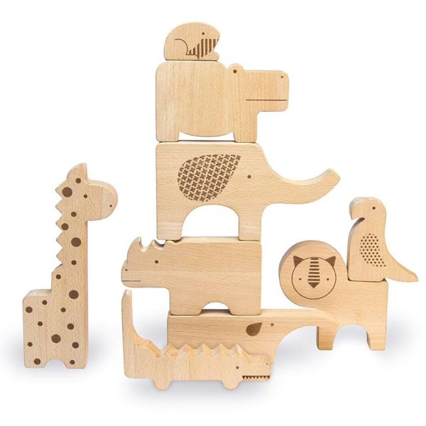 DIY Educativo Puzzle Educativo de madera 2- 4 años Puzzle de animales de madera
