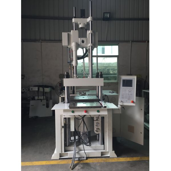 Single Shuttle Slider Hydraulic Vertical Plastic Injection Molding Machine 120T PLC Controlled PA/PC Compatible JINTONG Brand