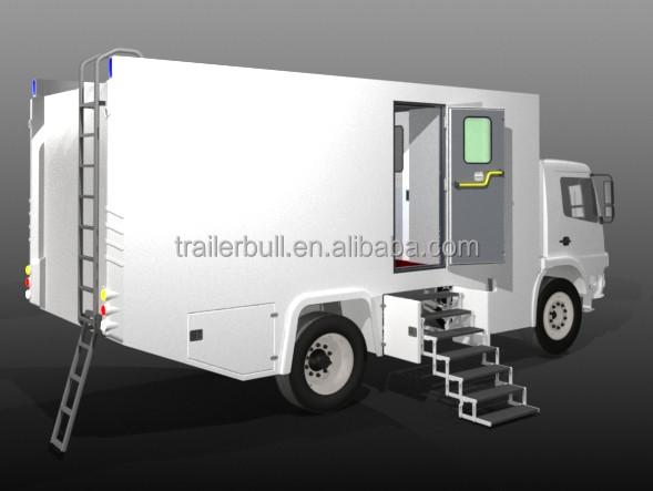 DIY Overland Expedition RVs 7 Steps 1700mm Floor Height Swing Stairs with 70W Motor