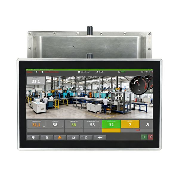 High Brightness Windows 10 Android OS IP65 Resistive Touchscreen Industrial Automation Panel PC Embedded Industrial Chassis