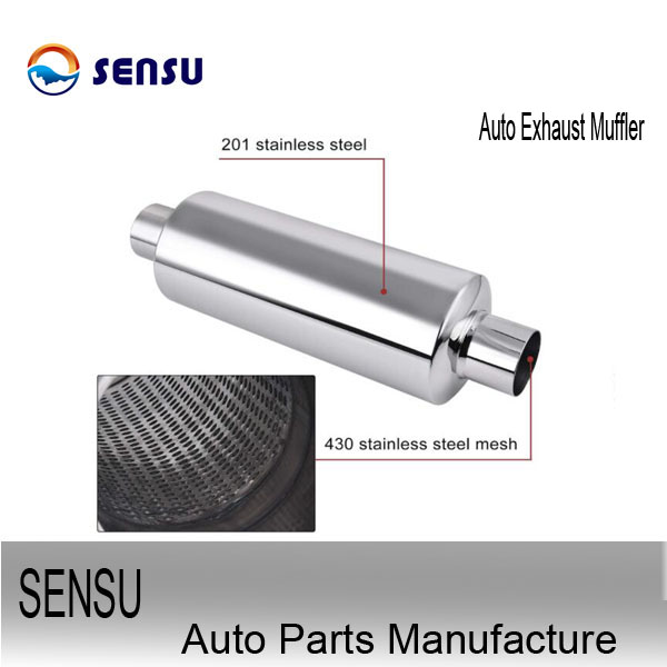 Hyundai Car SS202 Stainless Steel Exhaust Mufflers Decrease Engine Vibration