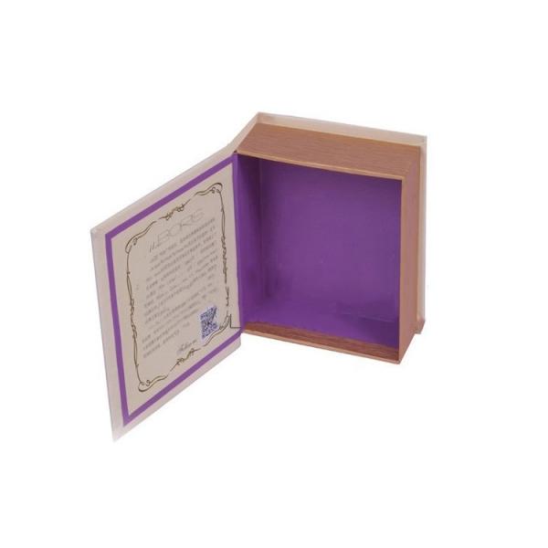 Square False Book Shaped Storage Box Gift Corrugated Cardboard ODM