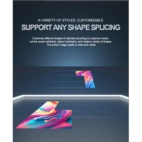 Customized Led Interactive Floor Screen Waterproof Interactive Screen Led Stage Floor Screen