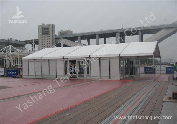 15M Clear Span Aluminum Outdoor Event Tent Designed With Transprent Glass Wall