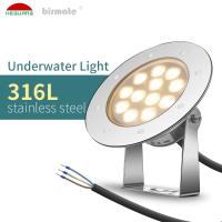 O ERP 9W 3000K conduziu volts claro branco SMD3030 da luz subaquática da lagoa os 24