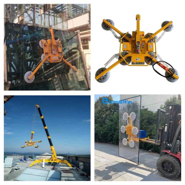 Электрические мобильные аккумуляторные вакуумные машины для подъема стекла 200 кг 500 кг